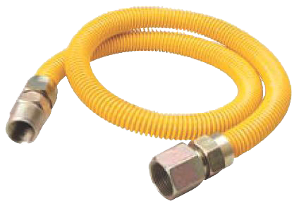 COATED FLEXIBLE GAS LINE 3/4 ID X 24 IN - Flexible Gas Tubing and Fittings